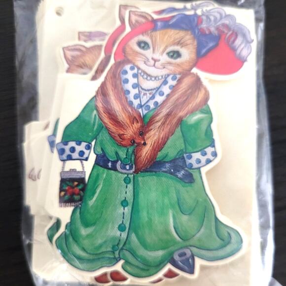 Kitty Cucumber's Friends "Ginger" Lot of 36 Vintage Gift Note Cards/Tags Cottage - Picture 4 of 7